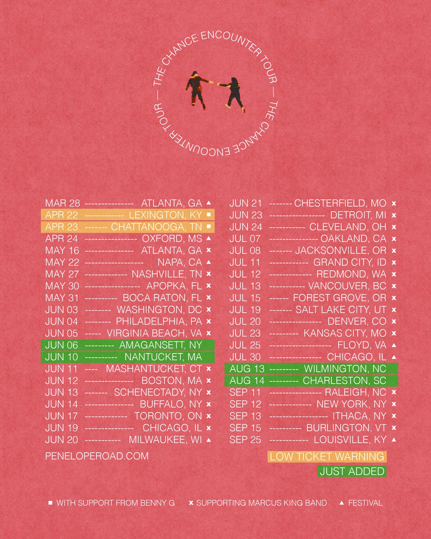 Penelope Road The Chance Encounter Tour Poster 2026