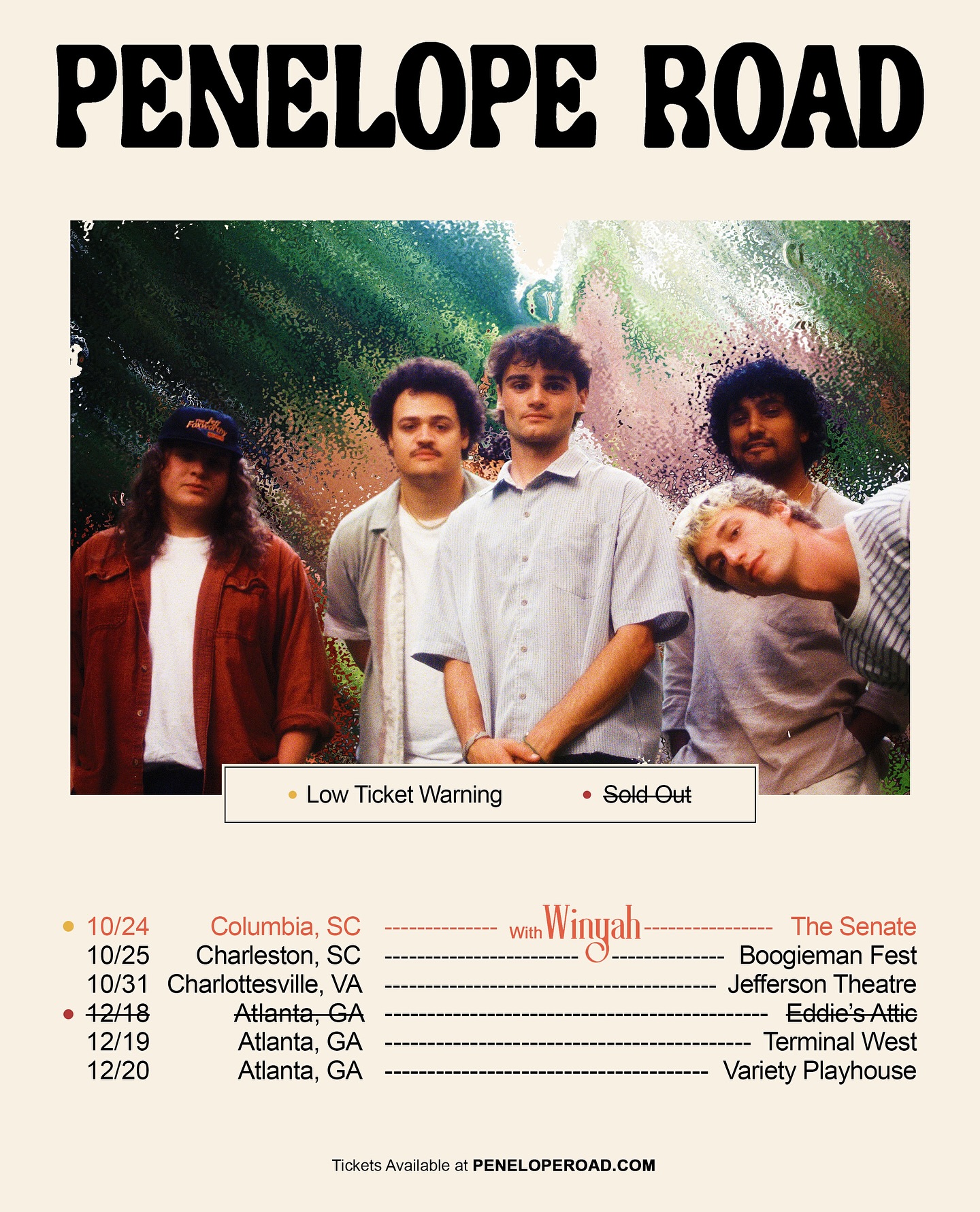 Penelope Road Tour Poster 2026